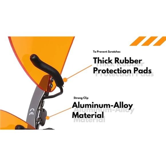 Clip On Blue Light Blocking Gaming Glasses for Sleep Fits Over Prescription - Picture 6 of 7